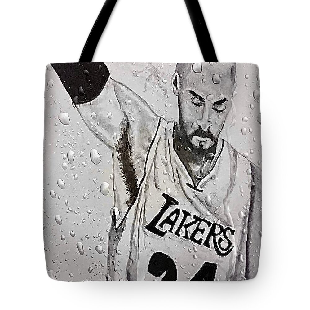  Tote Bag featuring the mixed media Rain by Angie ONeal