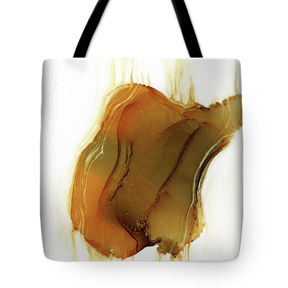 Alcohol Ink Tote Bag featuring the painting Rain by Christy Sawyer