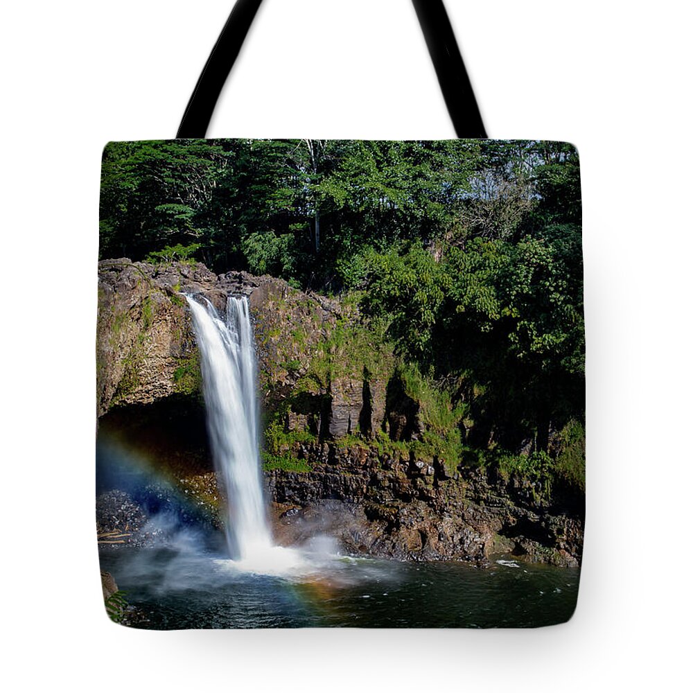 Waterfall Tote Bag featuring the photograph Rainbow Falls 3 by Cindy Robinson