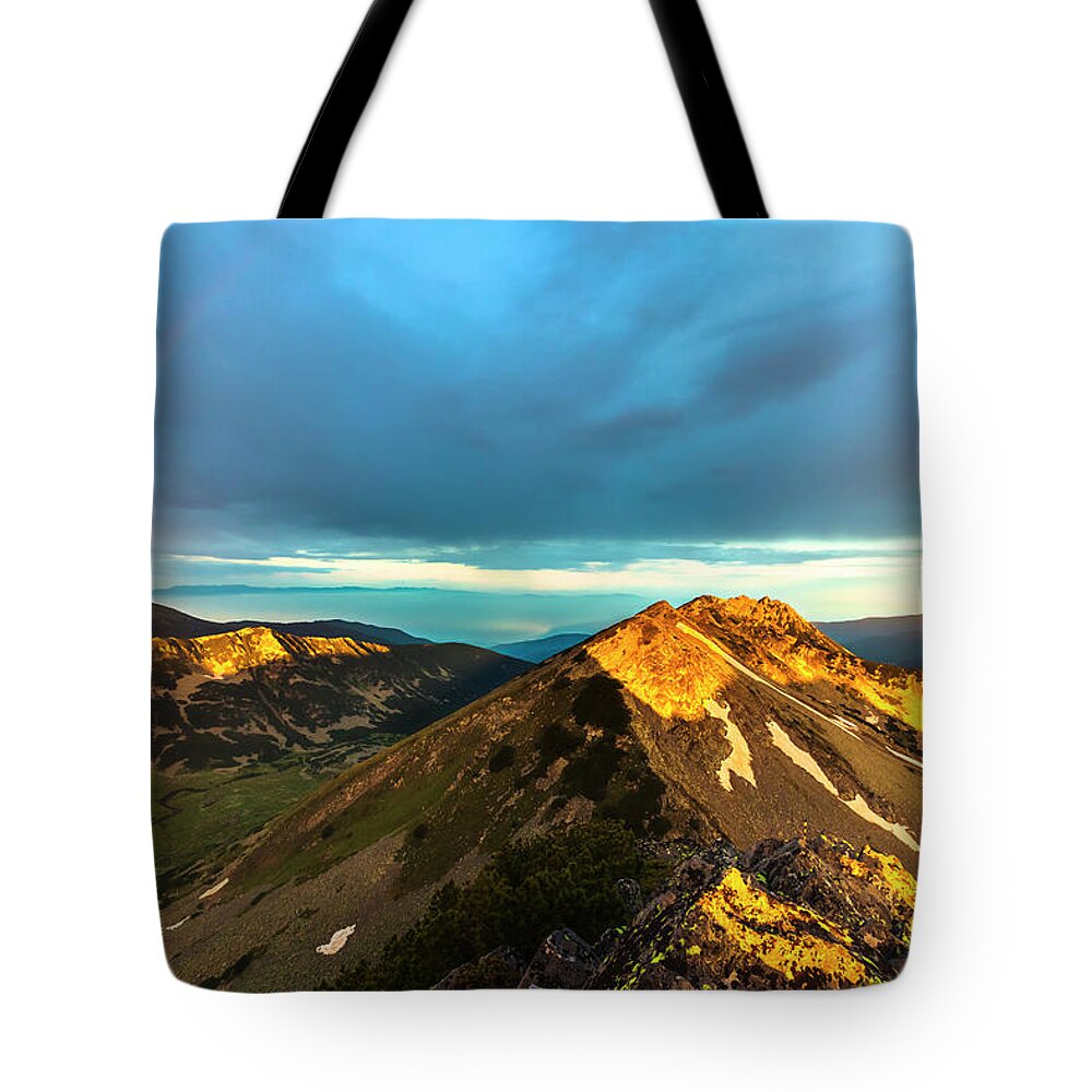 Bulgaria Tote Bag featuring the photograph Rainbow Over the Mountain by Evgeni Dinev