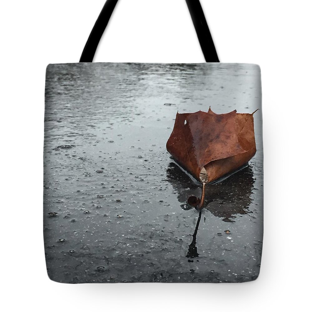  Tote Bag featuring the photograph Rainy day umbrellas by Lisa Burbach