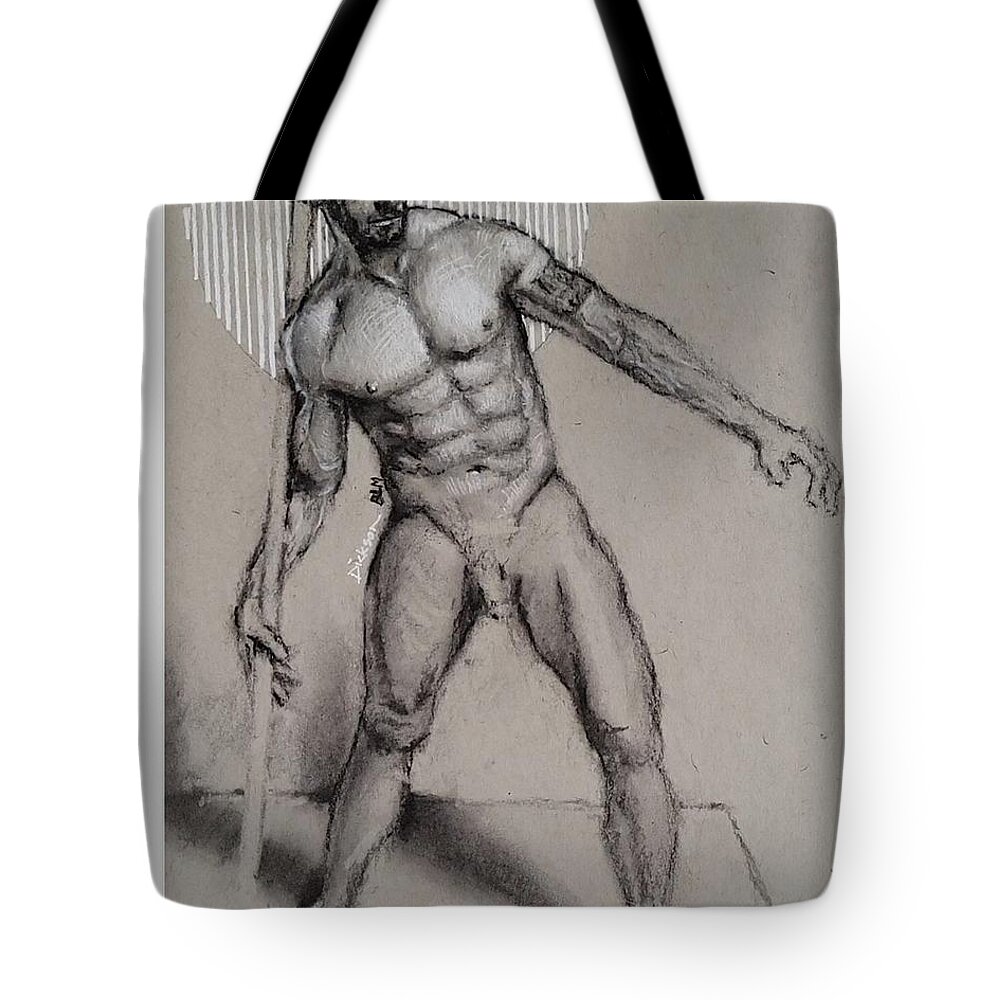  Tote Bag featuring the painting Ralph by Jeff Dickson