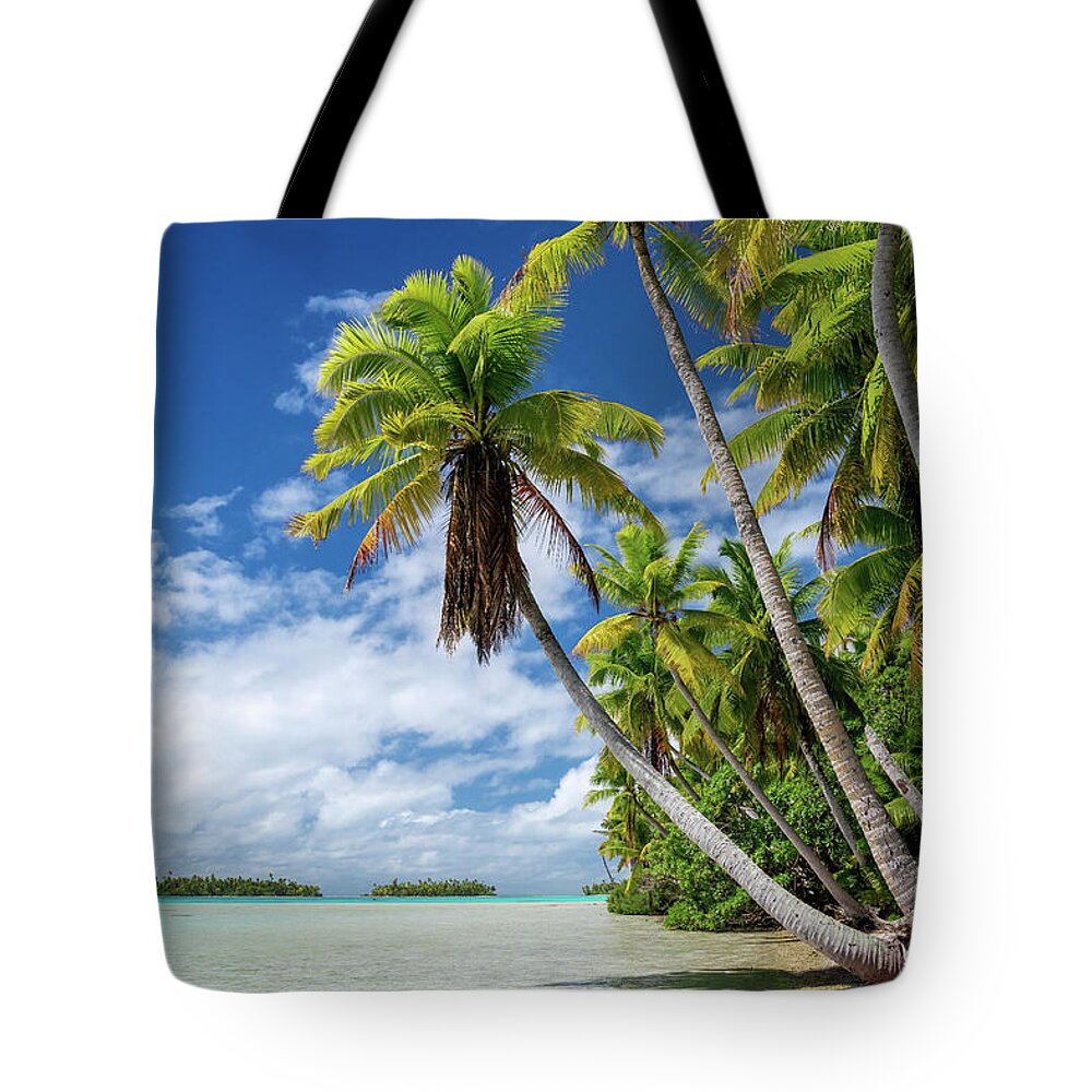 Rangiroa Tote Bag featuring the photograph Rangiroa - the Blue Lagoon by Olivier Parent
