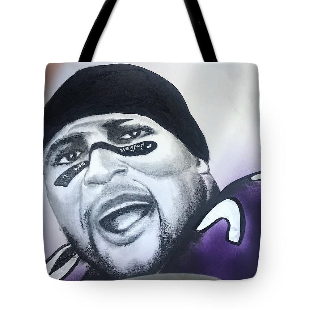  Tote Bag featuring the mixed media Raven by Angie ONeal