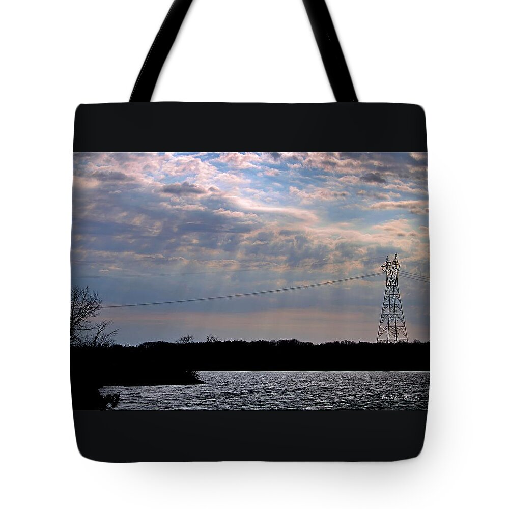 Sky Tote Bag featuring the photograph Rays of Hope by Mary Walchuck