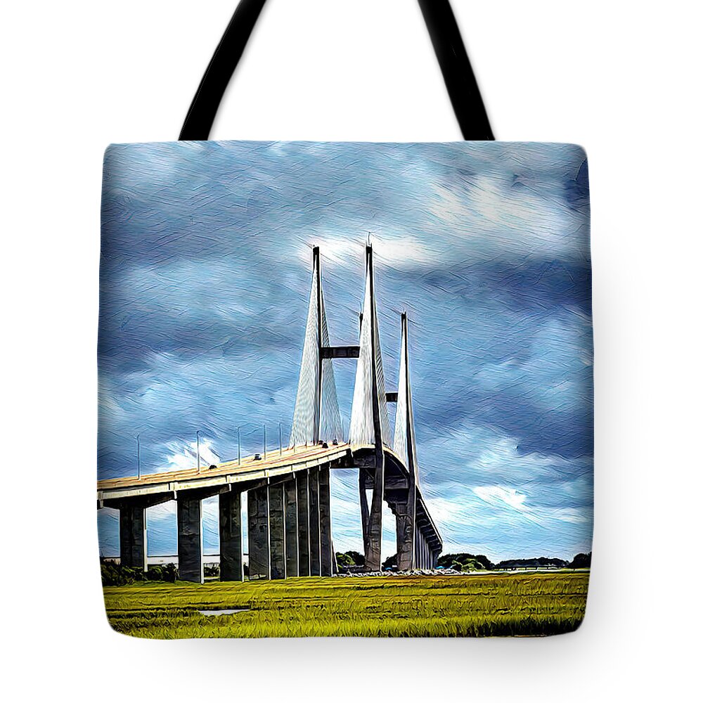 Oil Paintings Tote Bag featuring the photograph Reaching by DB Hayes