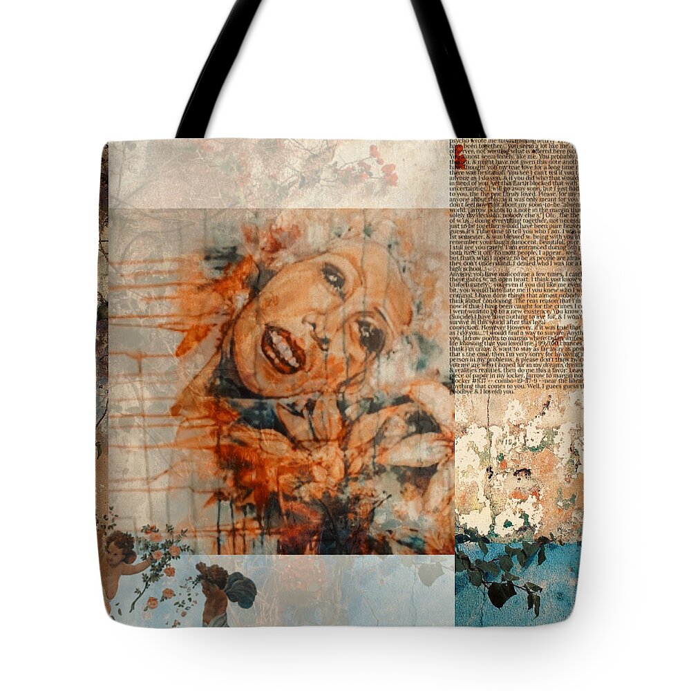  Tote Bag featuring the painting Read All About It by Try Cheatham