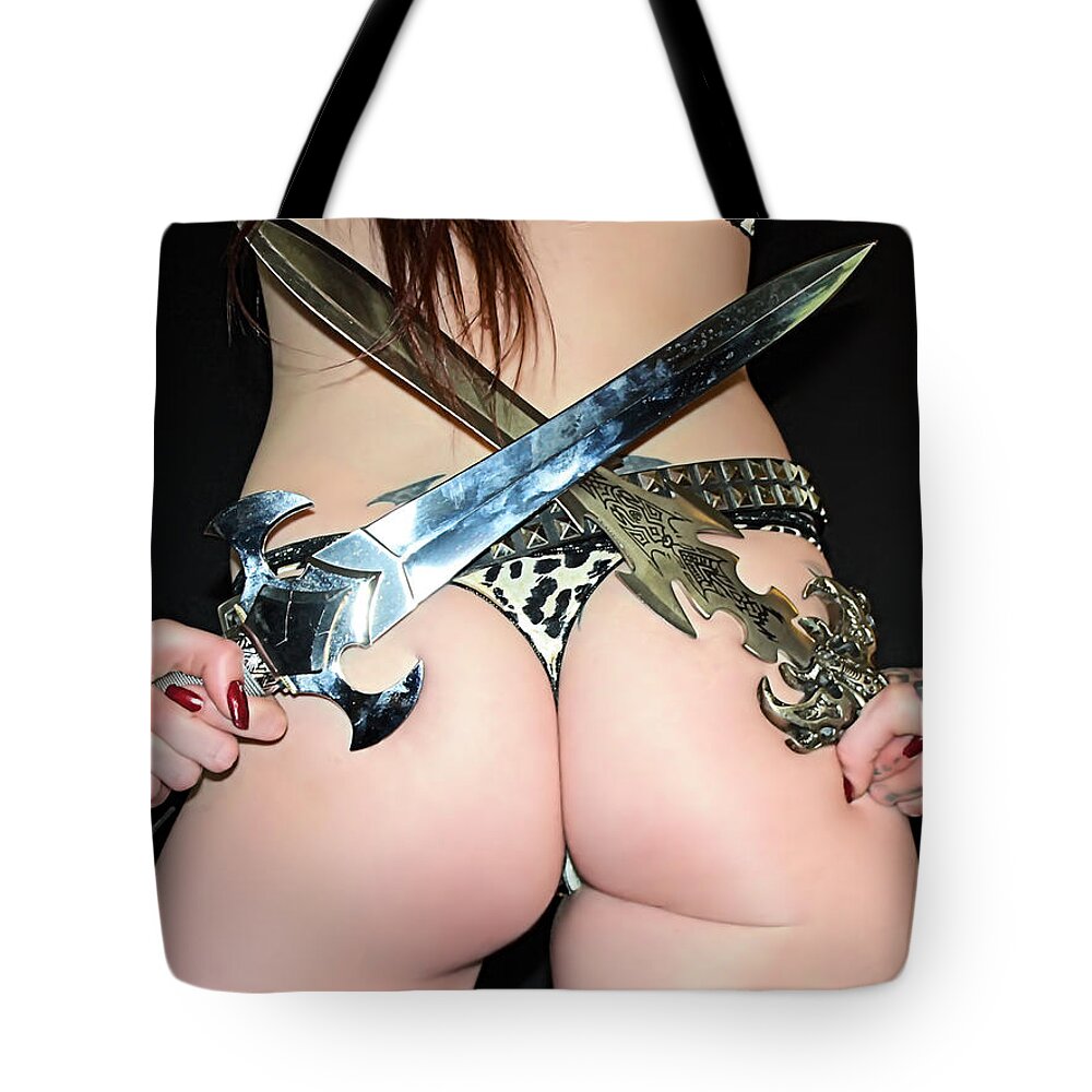 Sexy Tote Bag featuring the photograph Rear Guard by Jon Volden