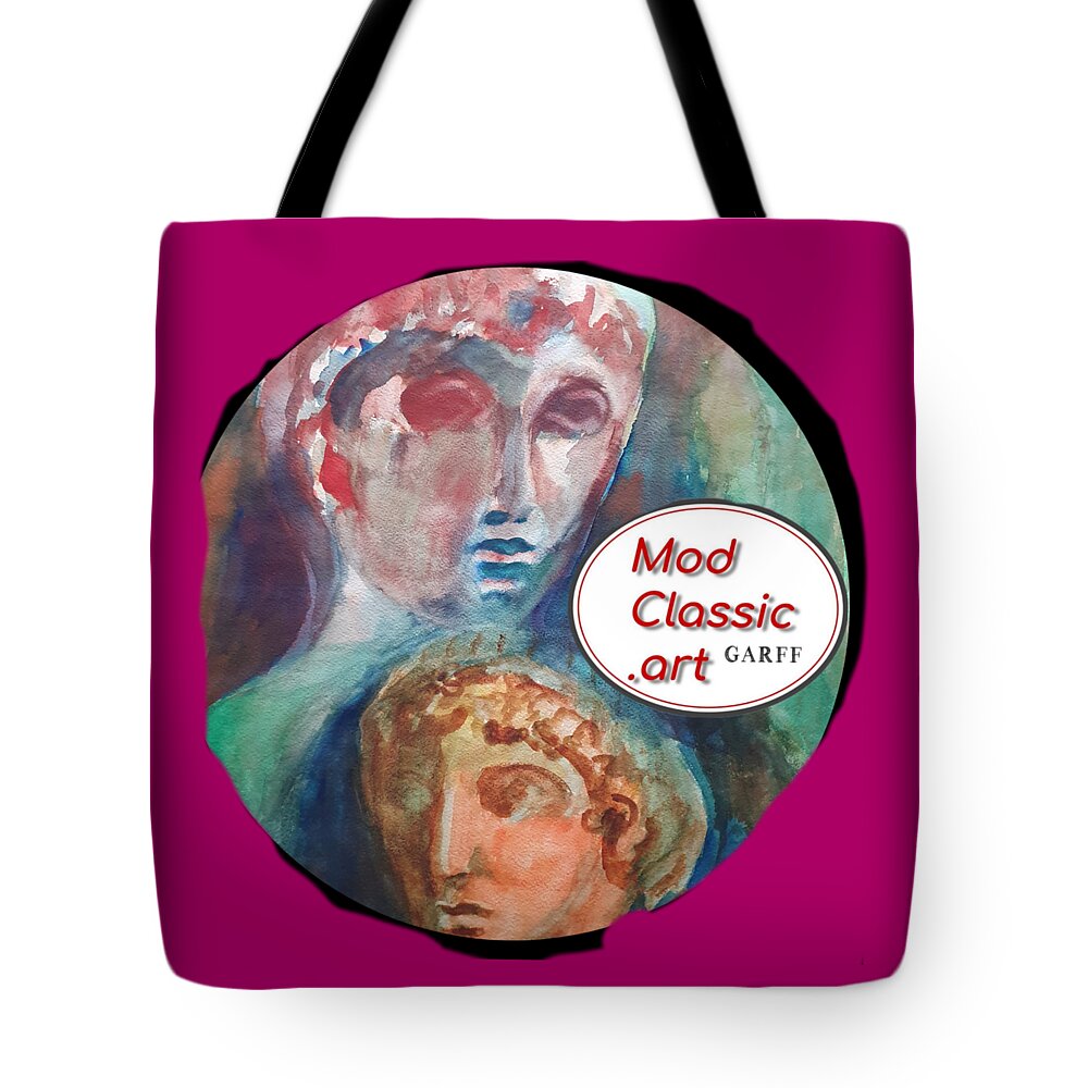 Masterpiece Paintings Tote Bag featuring the painting Reborn ModClassic Art Style by Enrico Garff