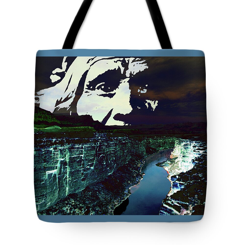 Abstract In The Living Room Tote Bag featuring the digital art Recent 14 by David Bridburg
