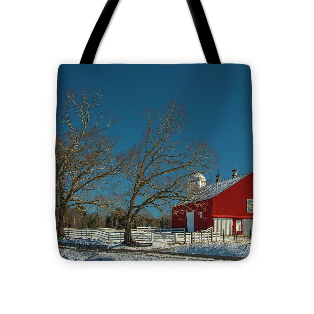 West Virginia Tote Bag featuring the photograph Red and Blue by Melissa Southern