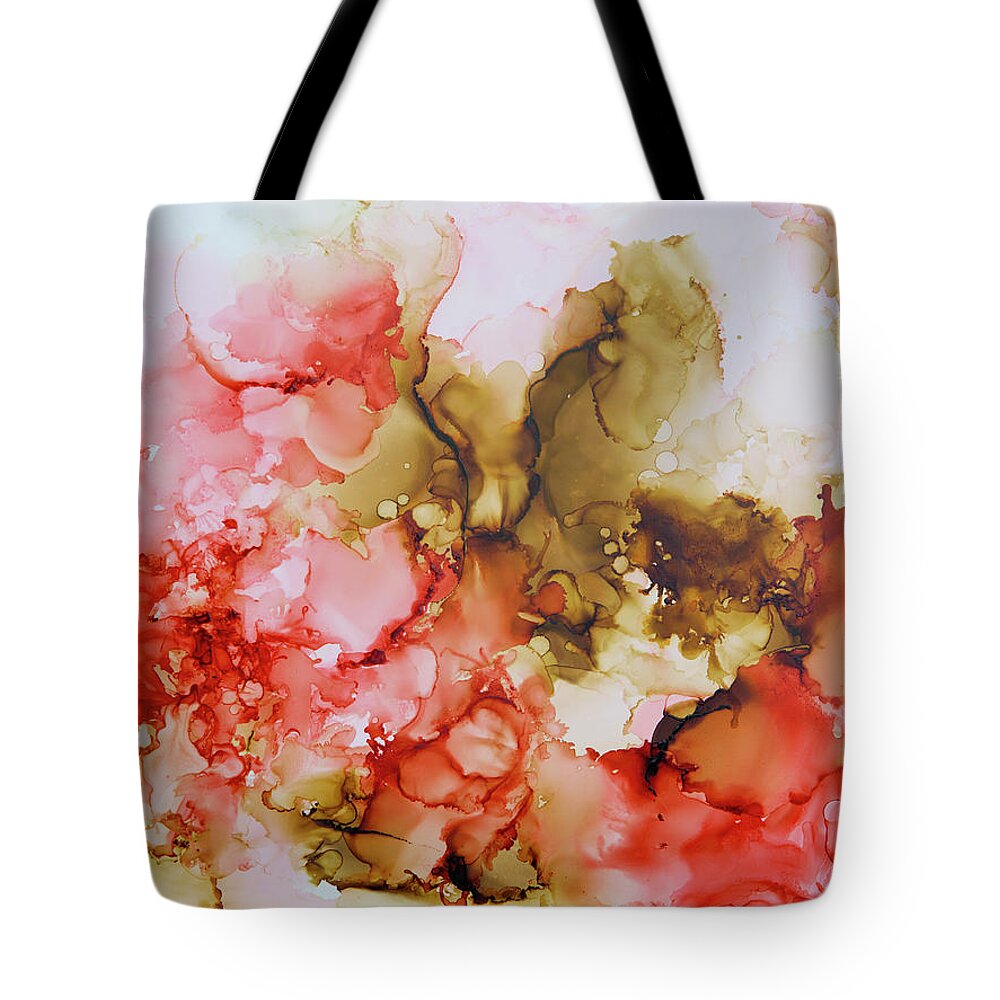 Pink Tote Bag featuring the painting Pink Cloud by Katrina Nixon