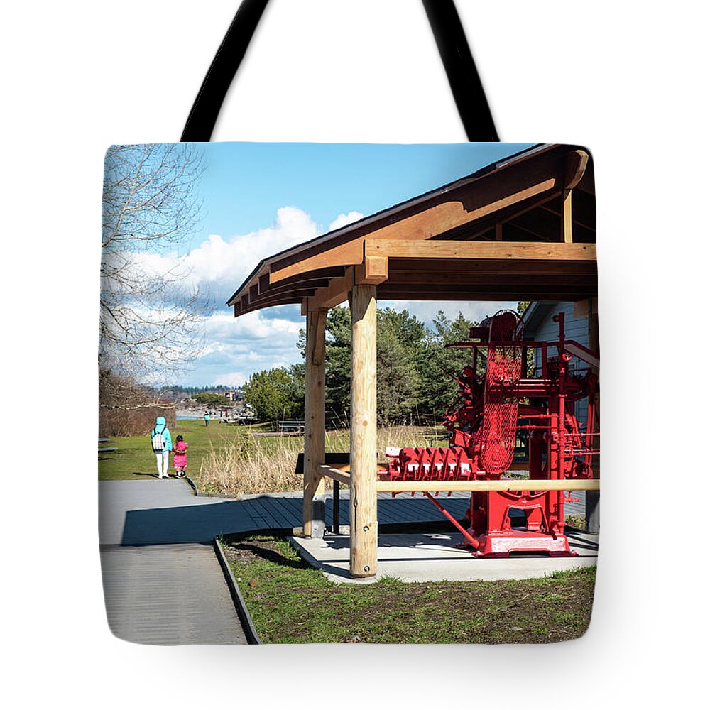 Red Iron Chink Tote Bag featuring the photograph Red Iron Chink by Tom Cochran