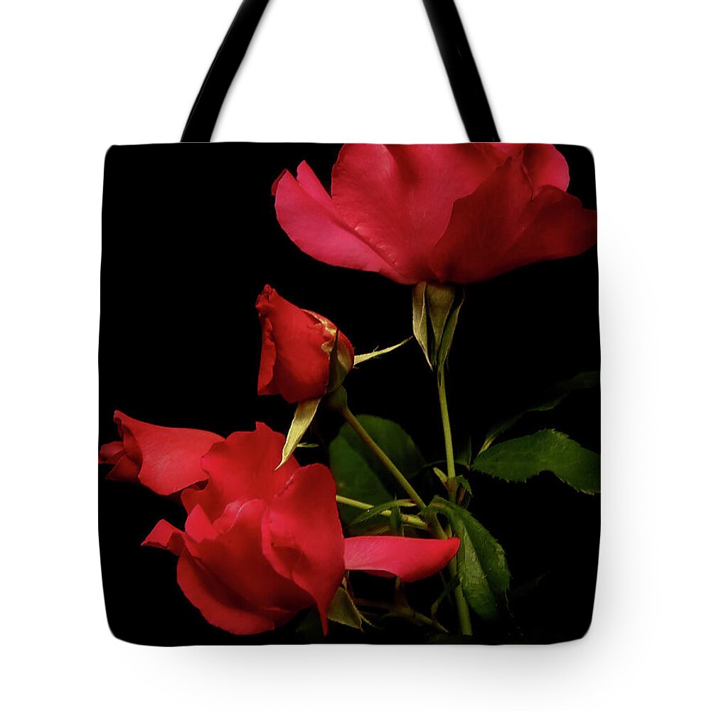 Lucinda Walter Tote Bag featuring the photograph Red is for Passion by Lucinda Walter