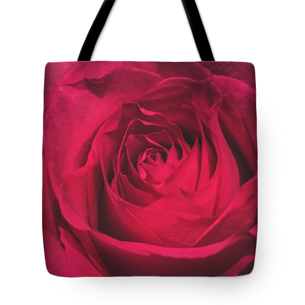 Red Tote Bag featuring the photograph Red Rose by Anamar Pictures