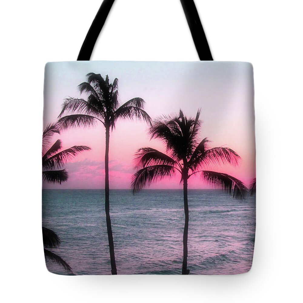 Hawaii Tote Bag featuring the photograph Red Sky at Night by Robert Carter