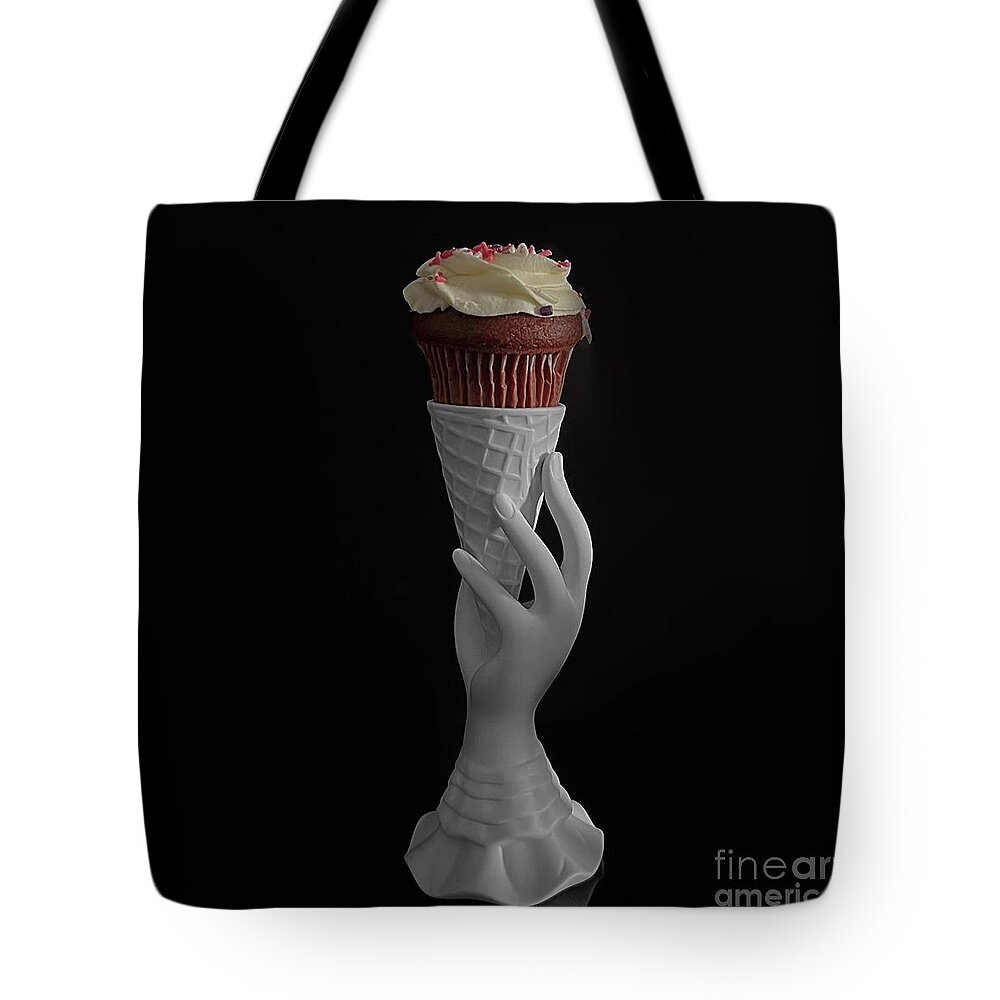 Photo Tote Bag featuring the photograph Red Velvet Cone by Diana Rajala