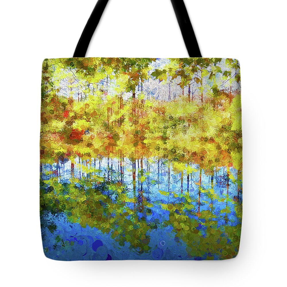 Abstract Tote Bag featuring the photograph Reflecting the True Image by Ola Allen