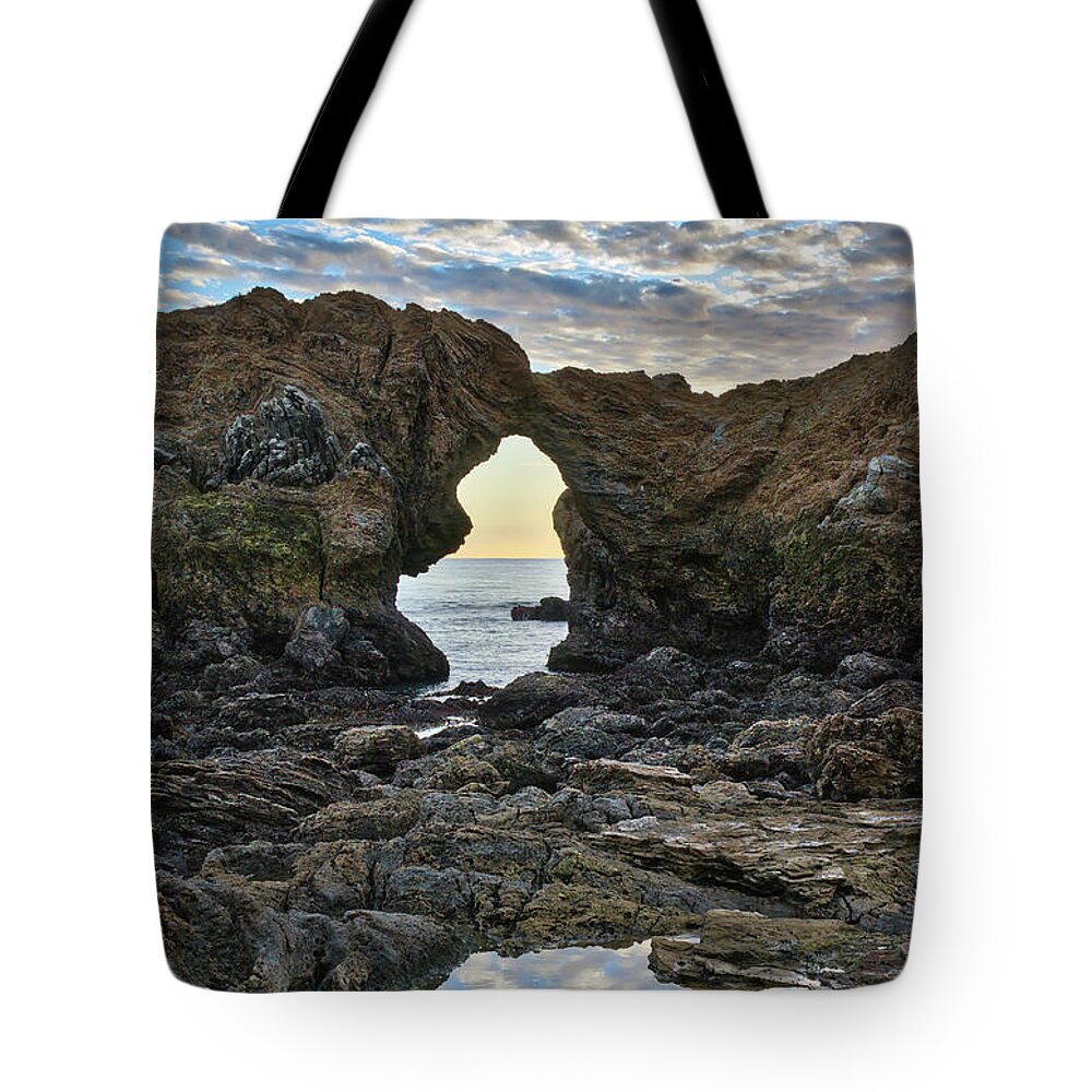 Reflections Tote Bag featuring the photograph Reflections At Ladder Rock by Eddie Yerkish