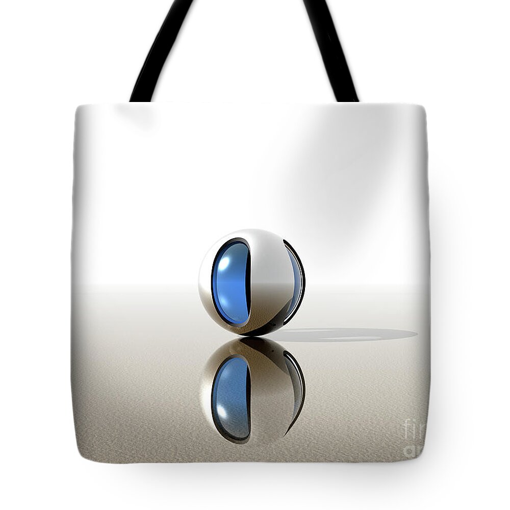 Ufo Tote Bag featuring the digital art Reflections of A UFO by Phil Perkins
