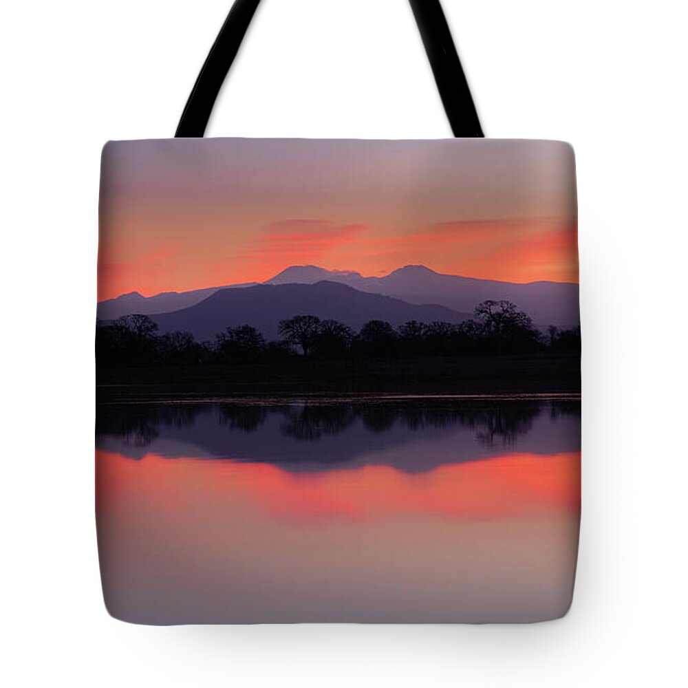 Lake Tote Bag featuring the photograph Reflective Serenity by Mike Lee