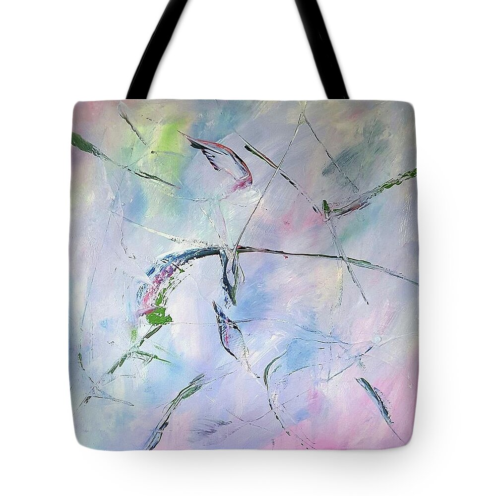 Painting Tote Bag featuring the painting Refrain by Dick Richards