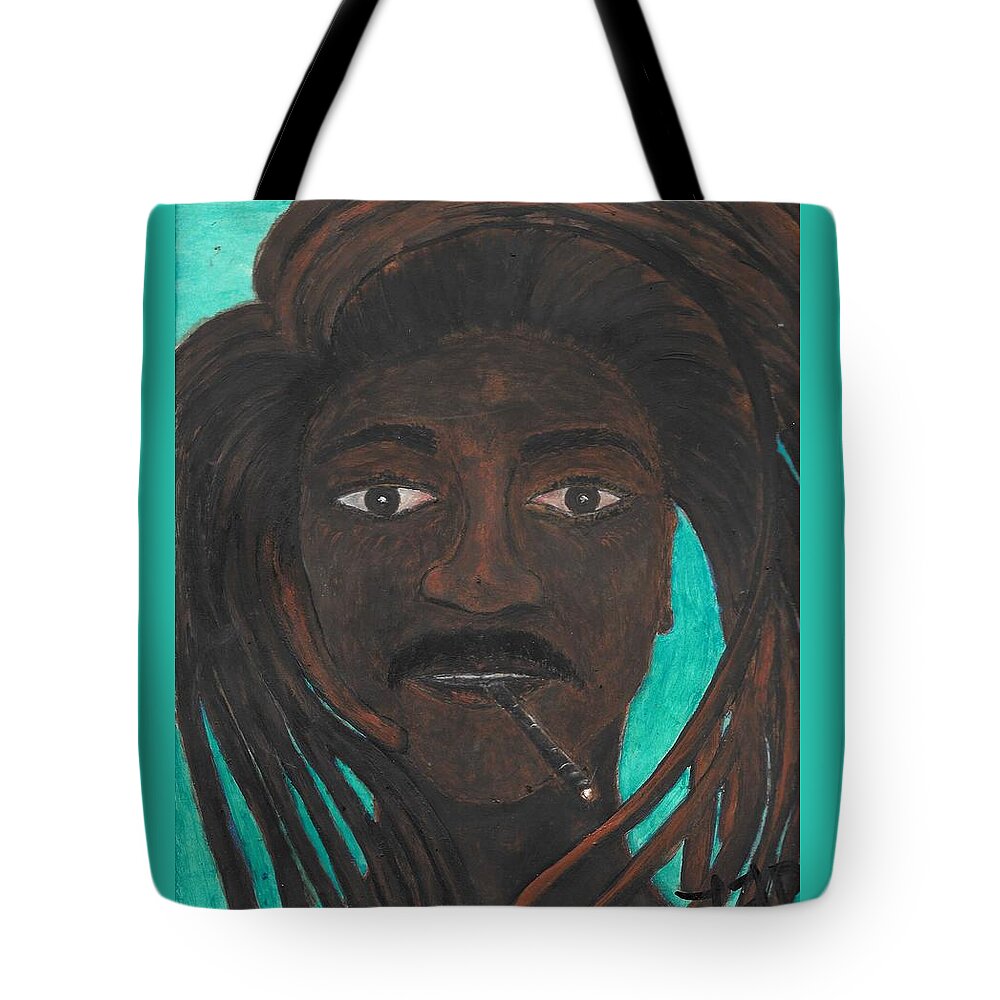 Man Tote Bag featuring the painting Relish by Esoteric Gardens KN