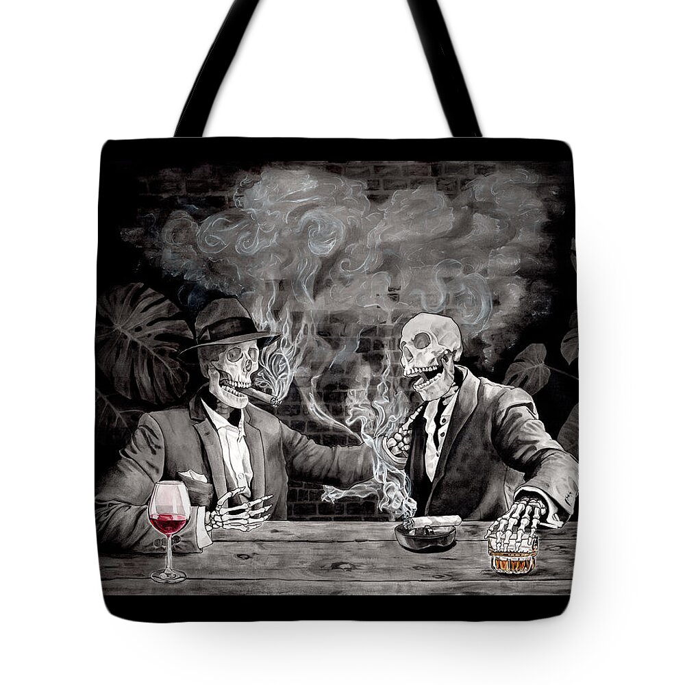 Wine Tote Bag featuring the painting Remember When - original by Tiffany DiGiacomo