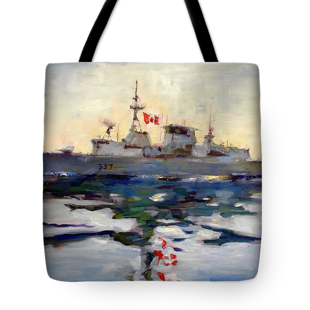  Tote Bag featuring the painting The Fredericton by Ashlee Trcka