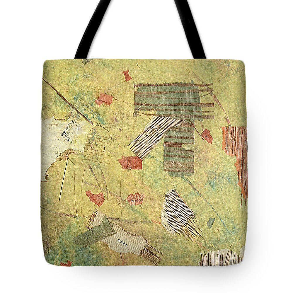 Abstract Tote Bag featuring the mixed media Reminiscence by Dick Richards