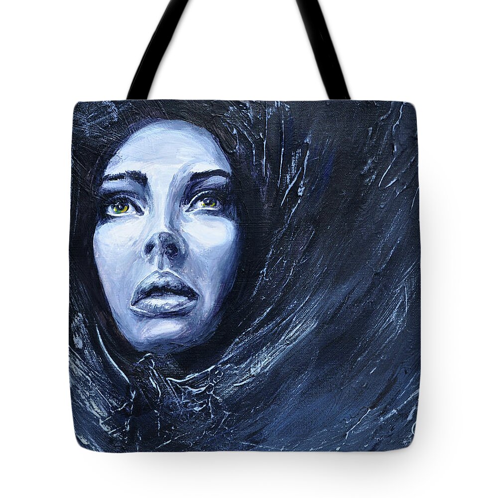 Acrylic Painting Tote Bag featuring the painting Renewed by Jessica Tookey