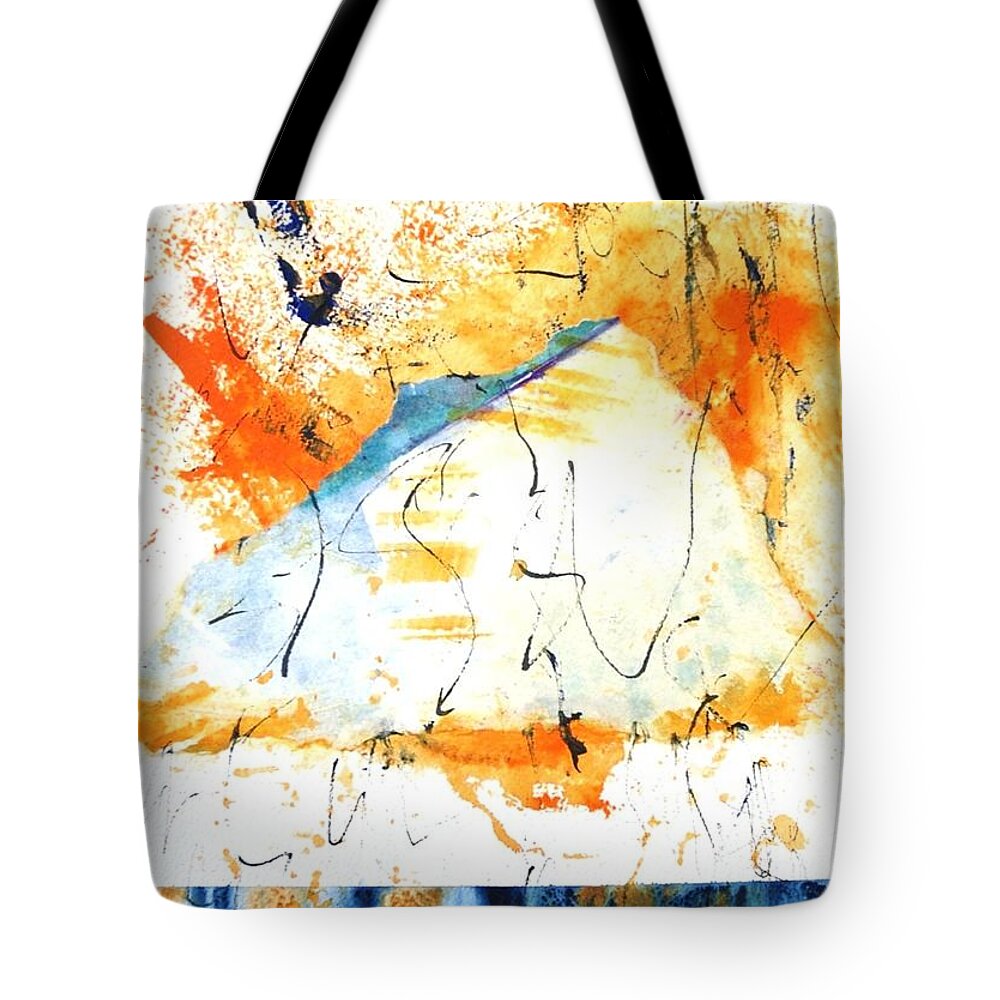 Mixed Media Tote Bag featuring the mixed media Rescued by Dick Richards
