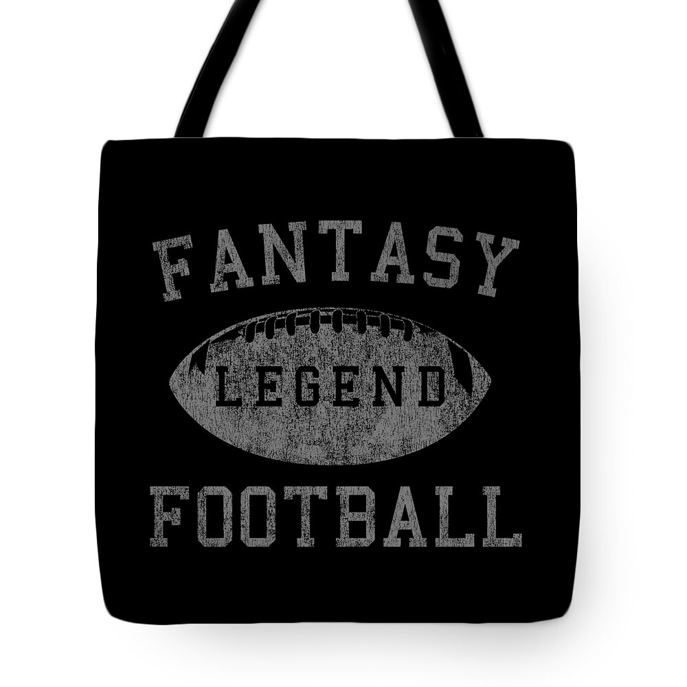 Funny Tote Bag featuring the digital art Retro Fantasy Football Legend by Flippin Sweet Gear