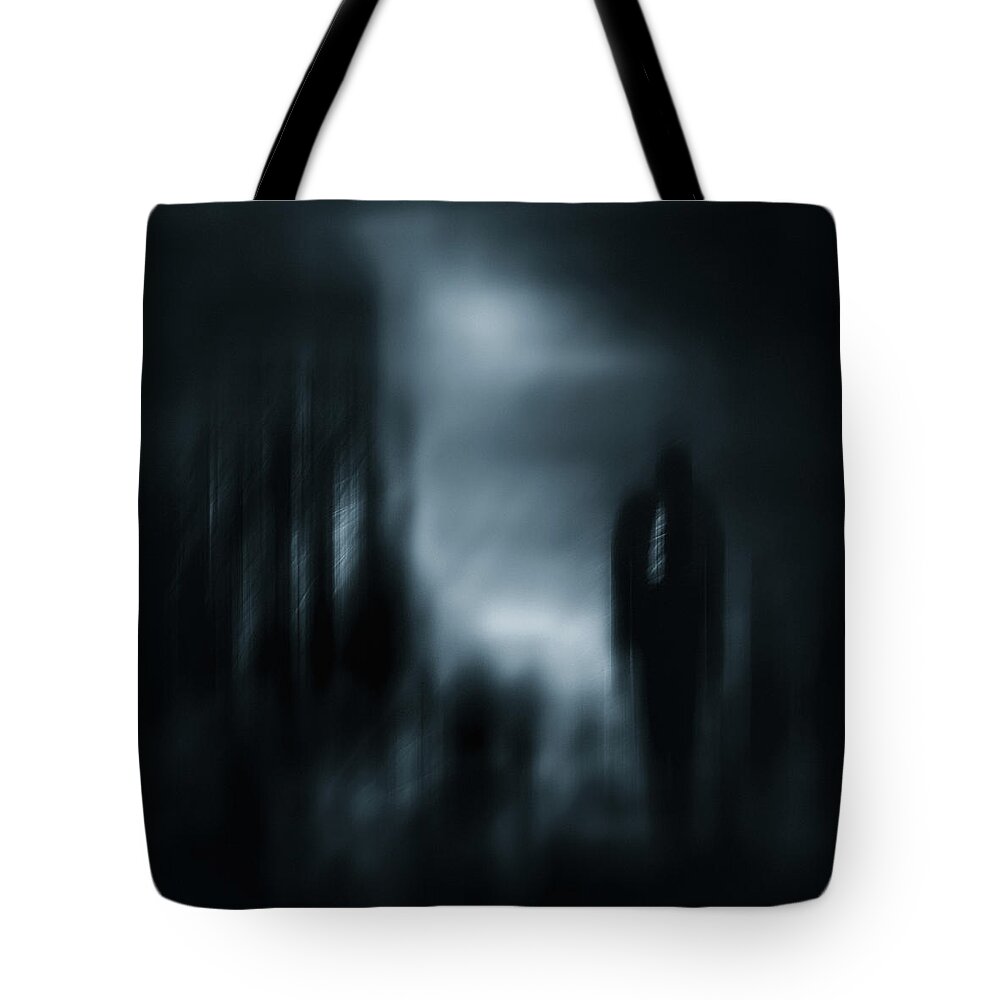 Monochrome Tote Bag featuring the photograph Return to the Light by Grant Galbraith