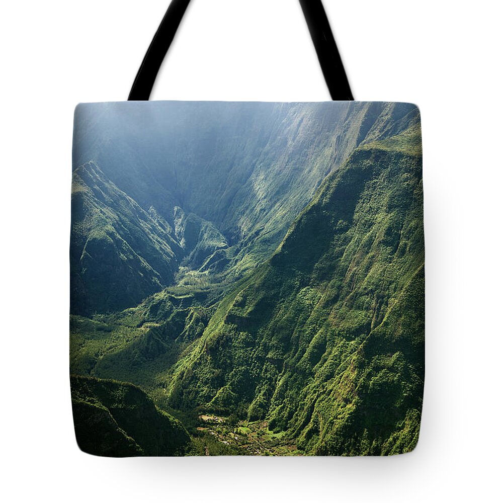 Reunion Island Tote Bag featuring the photograph Reunion island - Ilet de Roche Plate by Olivier Parent
