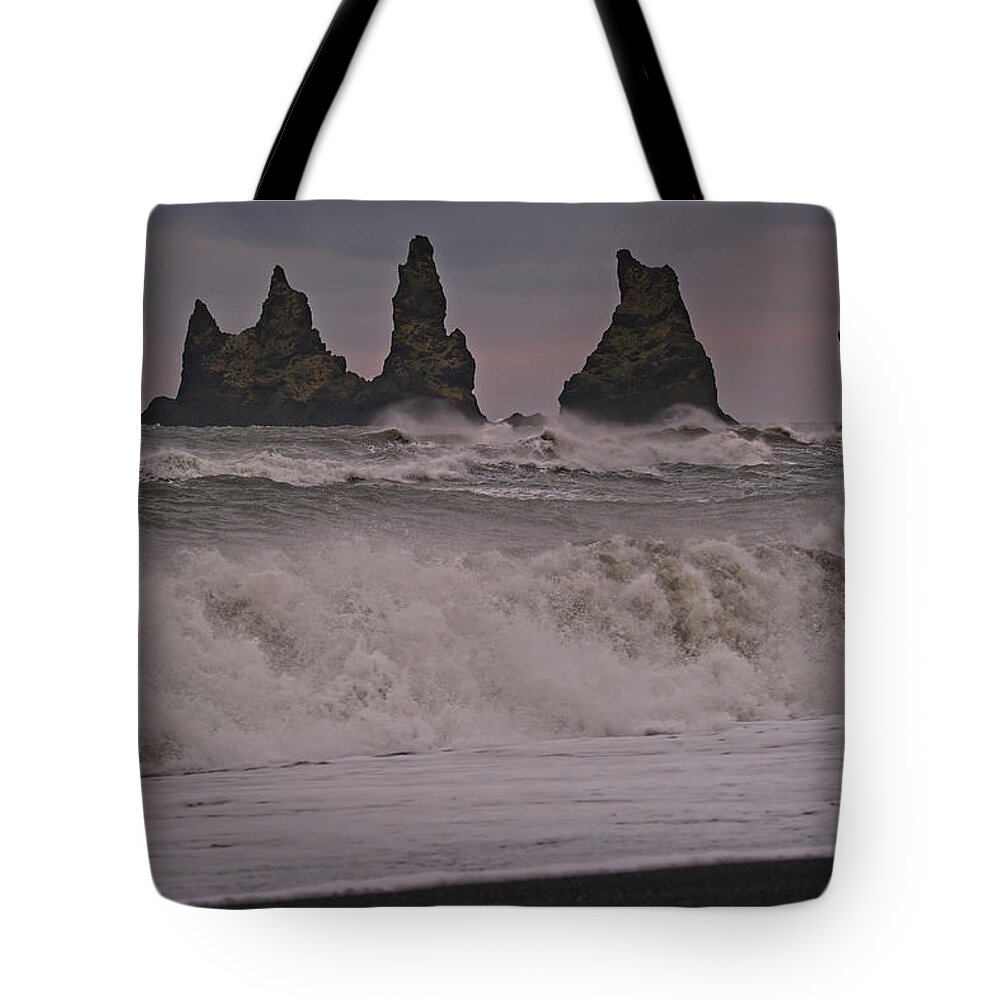 Iceland Tote Bag featuring the photograph Reynisdrangar at Sunrise by Catherine Reading