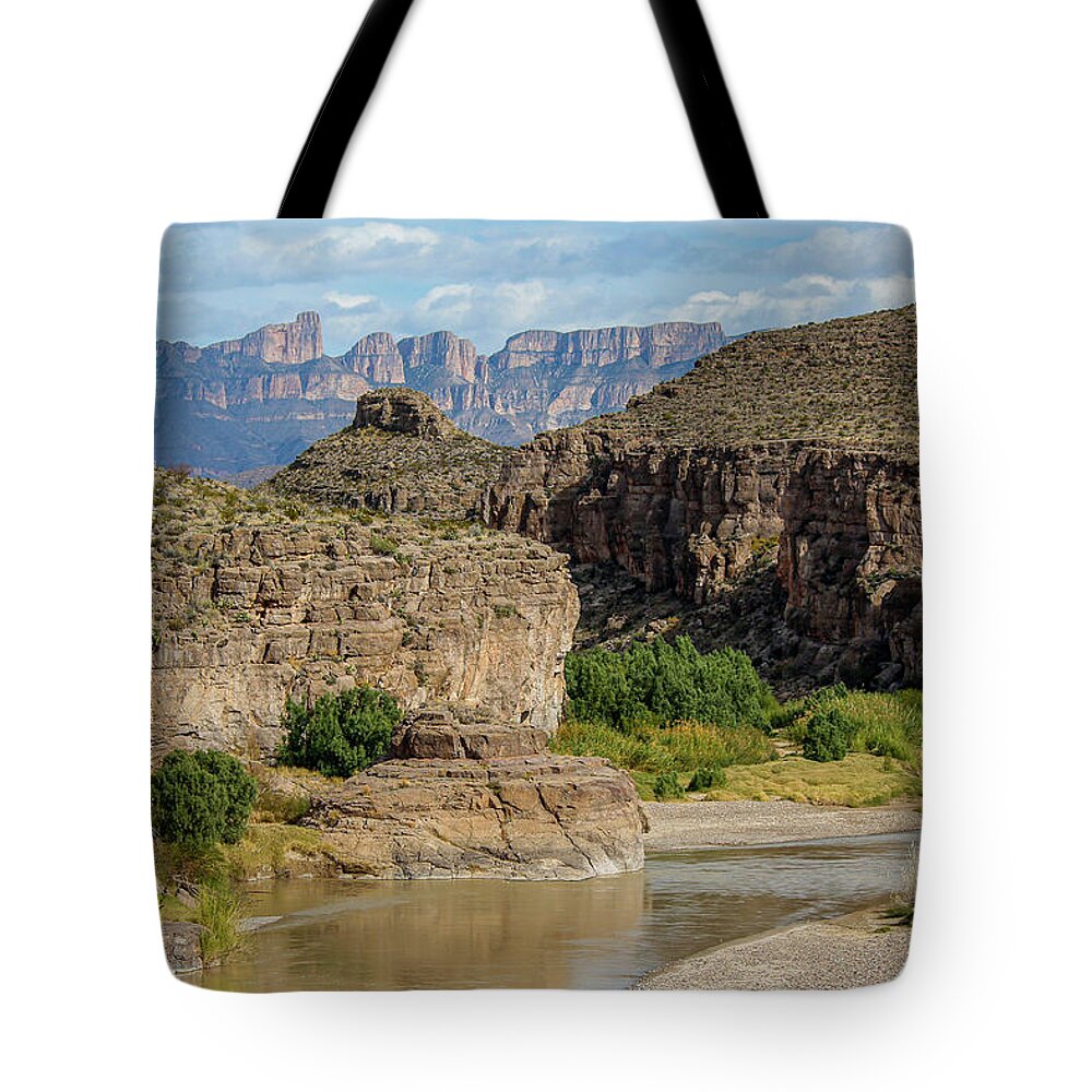 Big Bend National Park Tote Bag featuring the photograph Rio Grande River Solitude by Lynn Thomas Amber