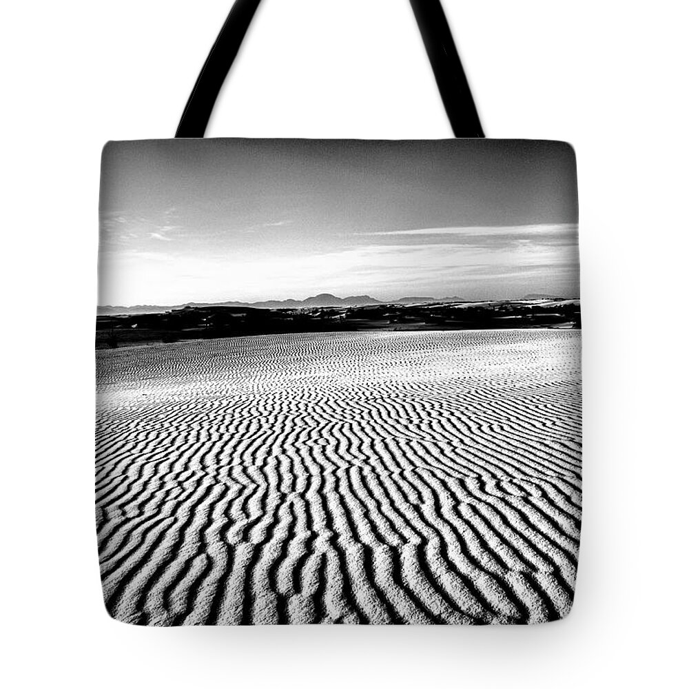 White Sands Tote Bag featuring the photograph Ripples by Segura Shaw Photography