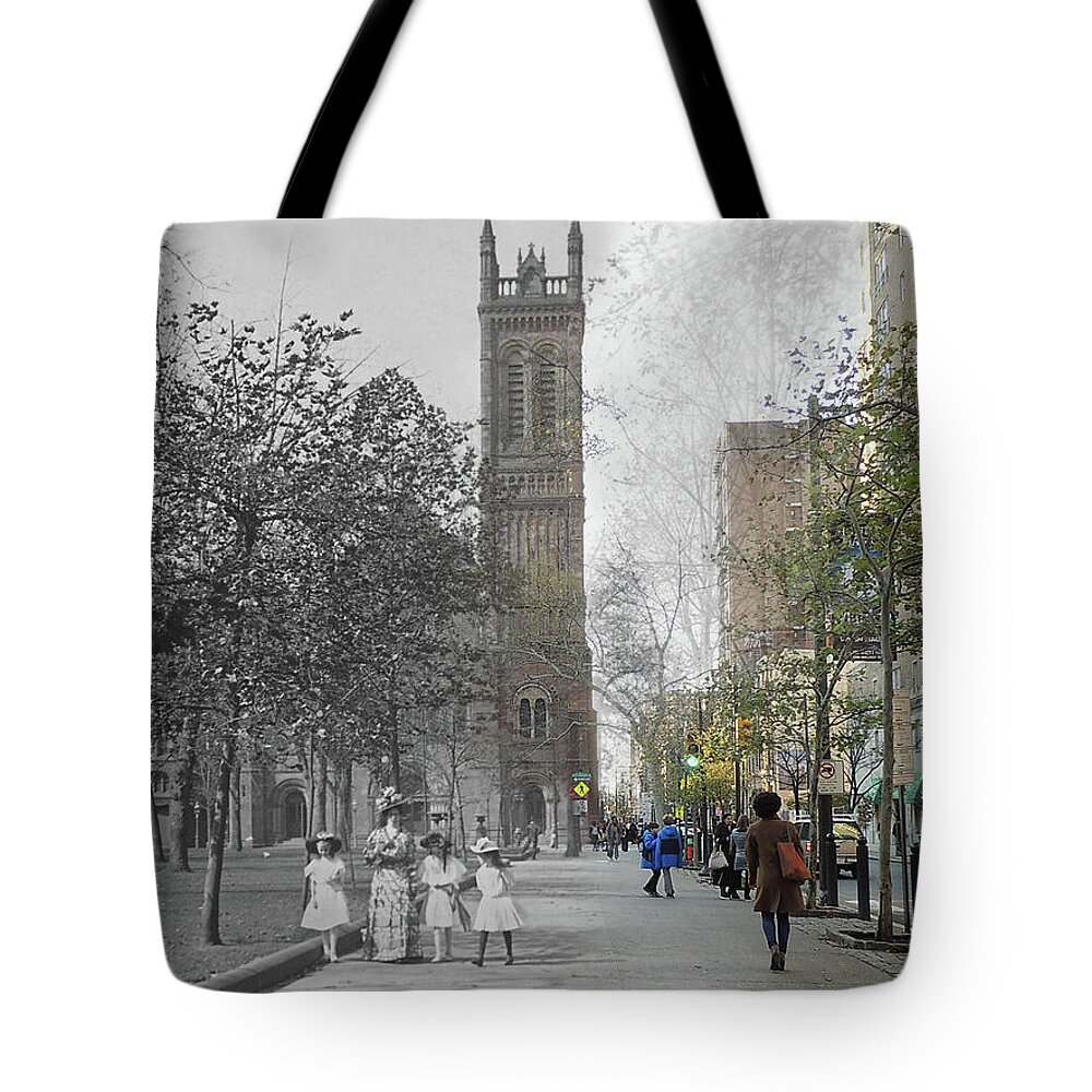 Philadelphia Tote Bag featuring the photograph Rittenhouse Girls by Eric Nagy