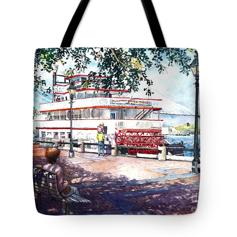 Savannah Tote Bag featuring the painting River Queen by Merana Cadorette