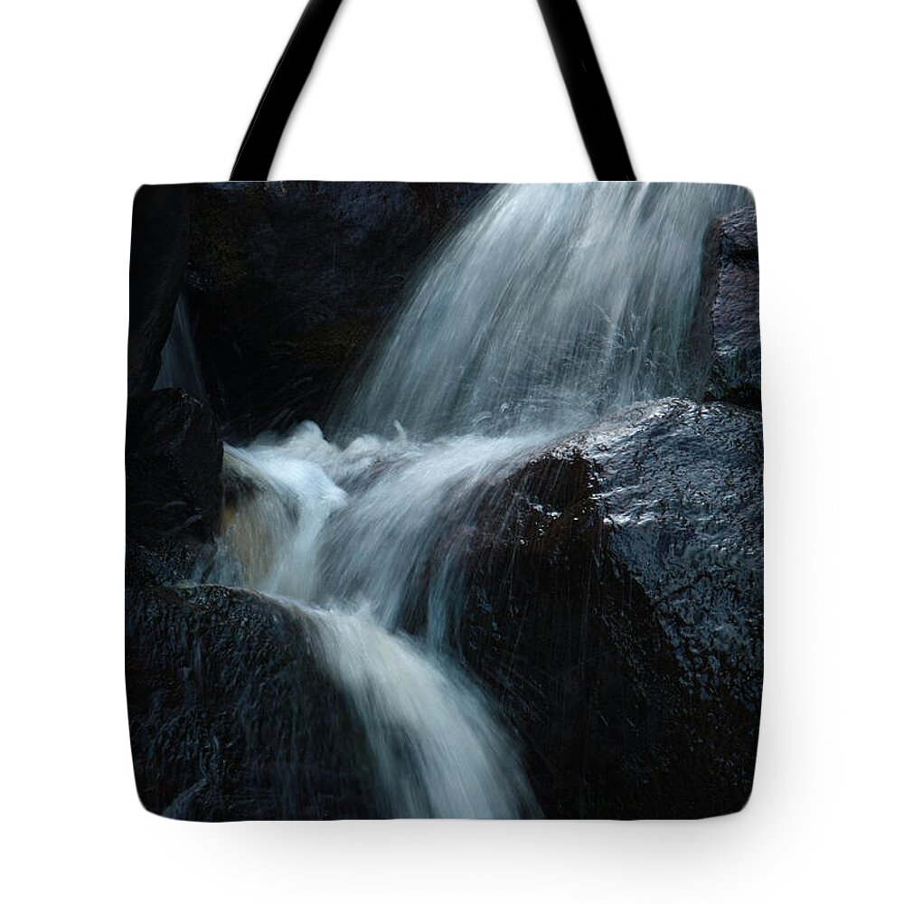 Abstract Tote Bag featuring the photograph Rivulet flowing over rocks by Ulrich Kunst And Bettina Scheidulin