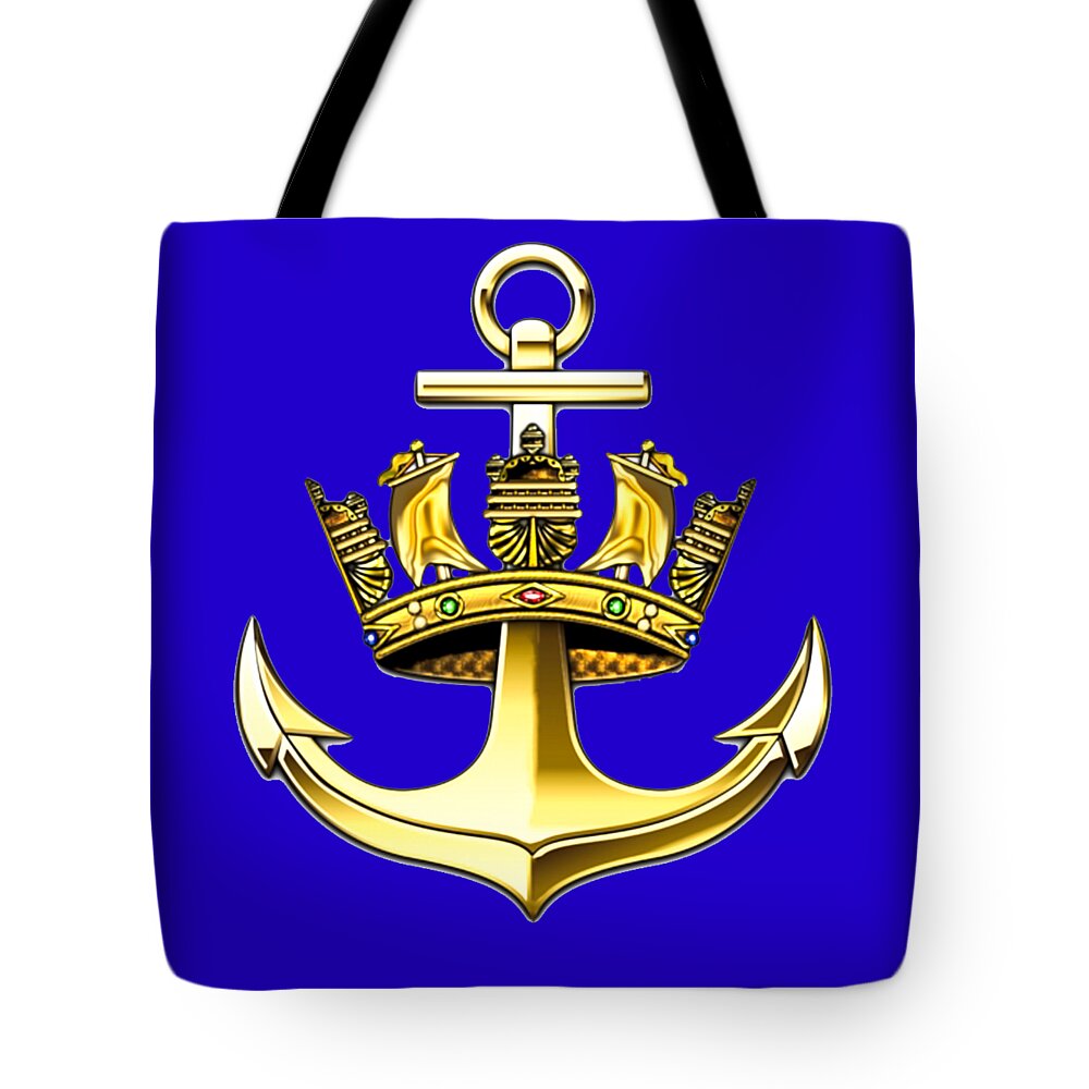 Anchor Tote Bag featuring the digital art RN Anchour by Roy Pedersen