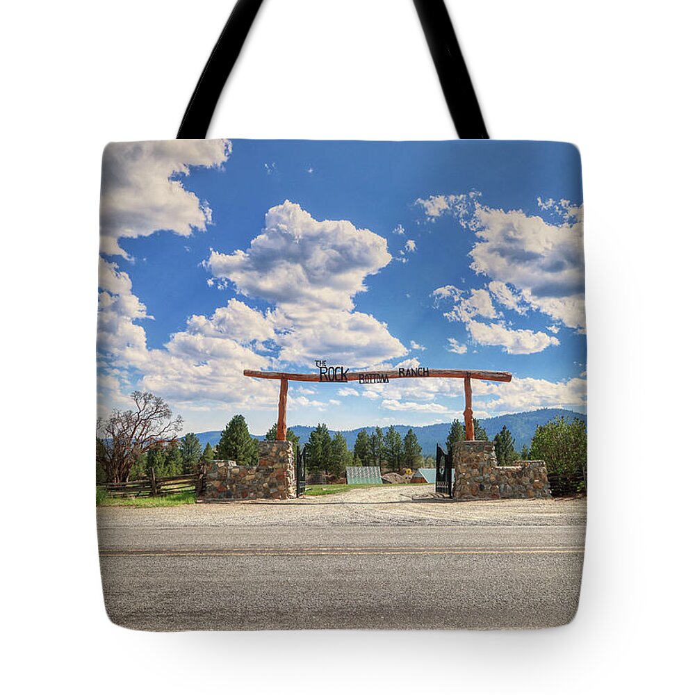 Ranch Tote Bag featuring the photograph Rock Bottom Ranch by Loyd Towe Photography