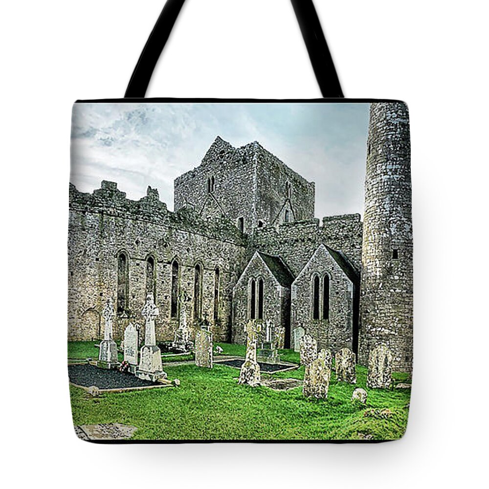 Castle Tote Bag featuring the photograph Rock of Cashel in Ireland by Peggy Dietz