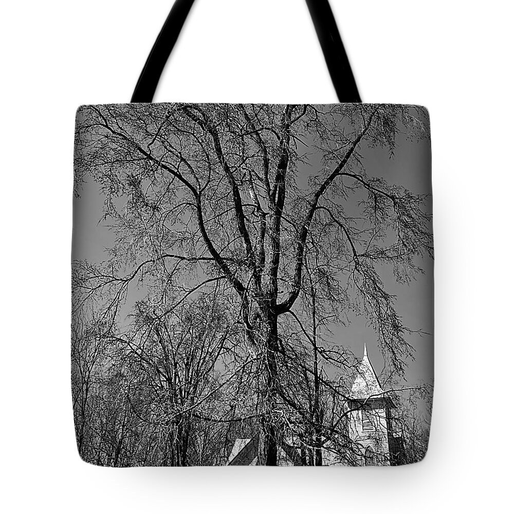 Rockford Tote Bag featuring the photograph Rockford by Faith BW by Lee Darnell