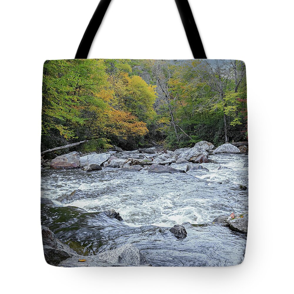 Rapids Tote Bag featuring the photograph Rockin' and Rollin' by Steve Templeton