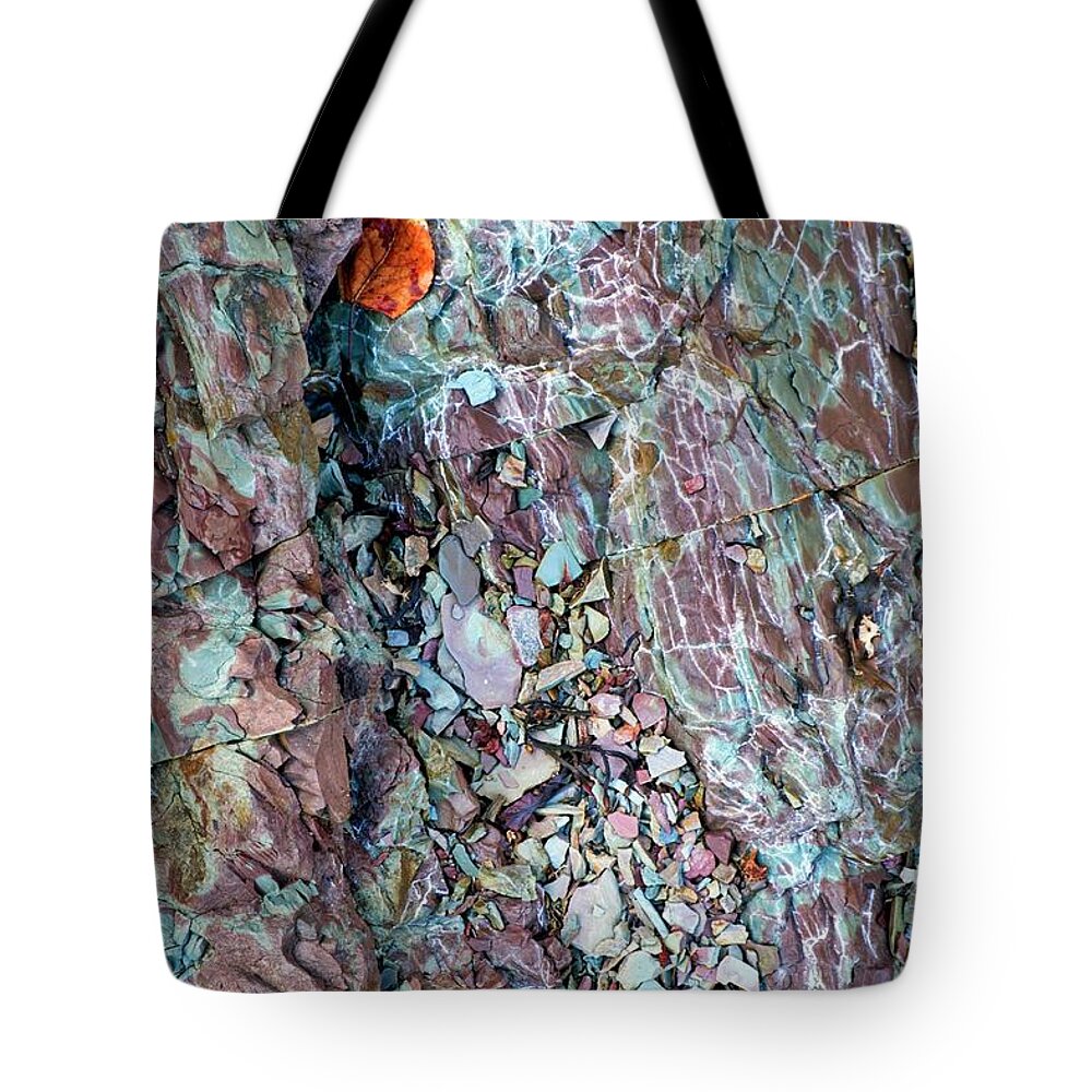 Sea Tote Bag featuring the photograph Rocks 1 by Alan Norsworthy