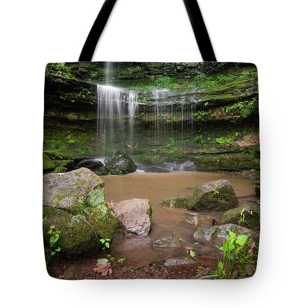 Summer Tote Bag featuring the photograph Rocky Bluff Lower Section by Grant Twiss