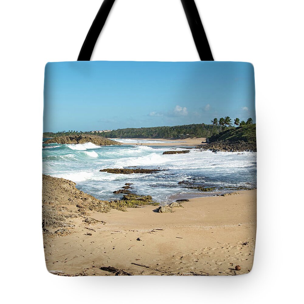 Cove Tote Bag featuring the photograph Rocky Cove, Isabella, Puerto Rico by Beachtown Views
