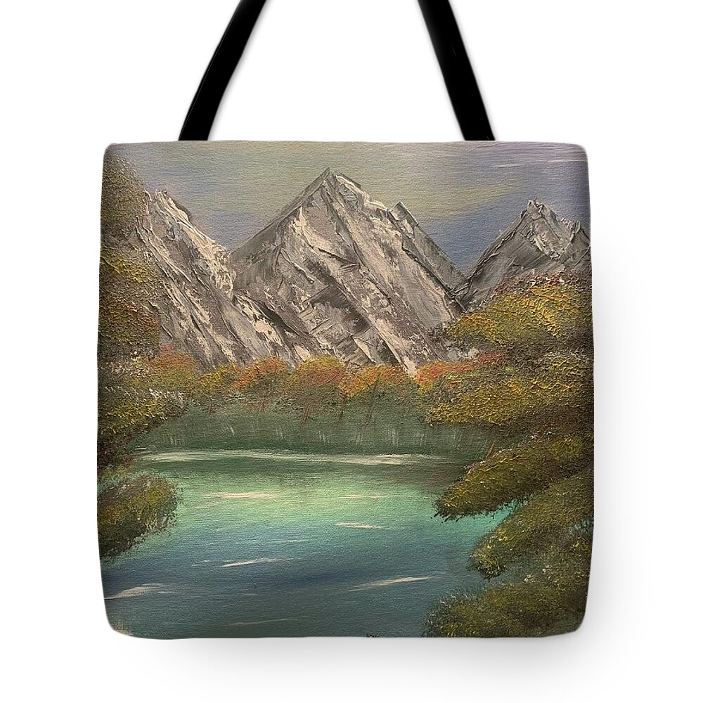 Mountains Tote Bag featuring the painting Rocky Mountain Dreams by Lisa White